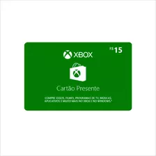 Cartão Presente Xbox Gift Card Microsoft Brasil R$ 15 Reais