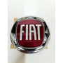 4 Emblemas Troquel Fiat Rojo Aluminio 7cm Para Pegar