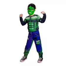 Fantasias Hulk Com Enchimento E Mascara Infantil