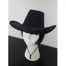 Chapéu De Cowboy Feminino/masculino De Camurça Com Aba Larga