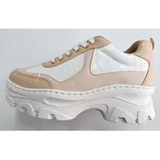 Zapatillas Dama Enzo Moda Mujer Plataforma Sneaker Art 47