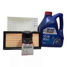 Kit 3 Filtros Toyota Etios Año 2017 + Aceite Mobil 10w40