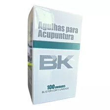 Agulhas Acupuntura 0,25x40 Bk Blister Individual C/ 100 Unid