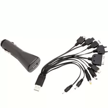 Multi Carregador 10 Em 1 Com Adaptador Veicular