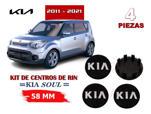 4 Centros De Rin Soul 2020-2024 58 Mm Negro/logocrom