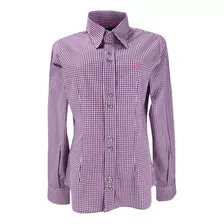 Camisa Laço Forte Feminina Country Tecido Leve Macio Xadrez