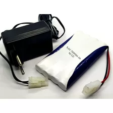 Bateria Para Carrinho 9,6v 700mah Ni-cd + Carregador 