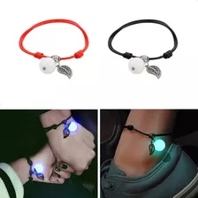 2 Pulseras De Pareja Brillan En Obscuridad Pulsera Amistad