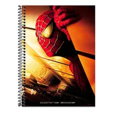 Caderno Homem Aranha 10 Matérias 160 Folhas C Dura