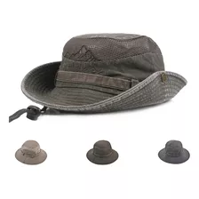 Chapéu De Pesca Upf 50+ Wide Brim Bucket Hat Safari Boonie H