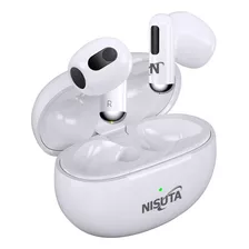 Auriculares Bluetooth Earbuds Nisuta Ns-aubtws13 Color Blanco
