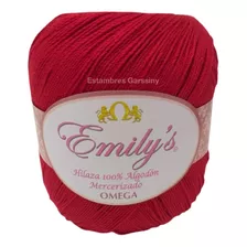 Hilaza Emily's Omega 100% Algodón Bola De 150g Color Rojo