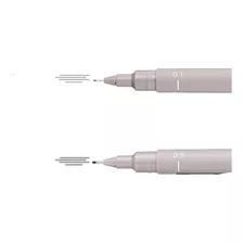 Uni Pin Light Grey Tinta Pigmentada 0,1 O 0.5 Mm X Unidad