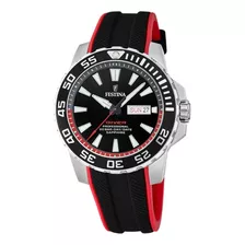 Reloj Festina Hombre Diver Caucho Rojo Buceo Zafiro F20662.3