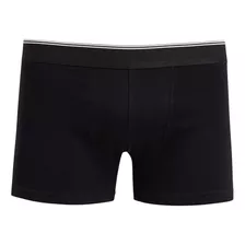 Boxer Macowens Liso Negro Hombre 10009