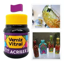 Verniz Vitral 37ml Para Acabamentos Escolha Sua Cor Acrilex