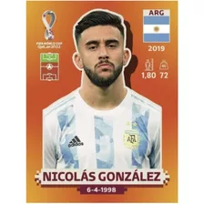 Nicolás González + 100 Figuritas Sin Repetir Mundial Qatar 