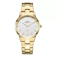 Relógio Backer Feminino 3667145f Br Casual Dourado/branco