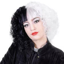 Peluca Cruella 2021 Cruela Con Flequillo