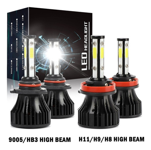 Kit Faros Delanteros Led Luz Alta Y Luz Baja Para Chevrolet