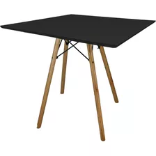 Mesa Jantar Eiffel Retangular 120x80 Eucalipto Tampo Mdf