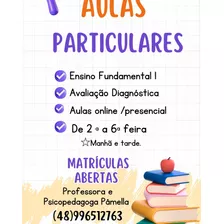 Aulas Particulares 1° Ao 6° Ano