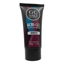Acri-gel Para Modelado Uñas Rosa, Blanco Y Cristal. Gc Nails Color White