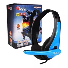 Auricular Epgmr035 Gamer Con Microfono Stereo Negro Y Azul