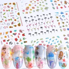 Sticker Manicura Motivos Playa Y Mar - Nail Art