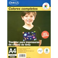 Papel Transfer A4 Omega Telas Oscuras - Papelería Bonita