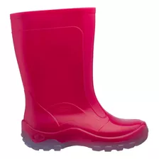 Bota Galocha Infantil Impermeável Pink Calfor Rosa Menina 