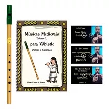 Tin Whistle + Livro Medieval + Vídeos Demonstrativos!!!