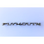 Emblema Plymouth Auto Clasico Antiguo Letras Metal Palabra