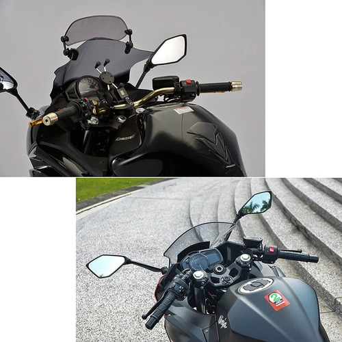 2 Espejo Retrovisor De Motocicleta For Kawasaki Ninja 400 Foto 7