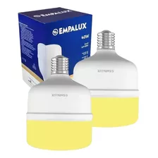 Kit 2x Lâmpada Led 40w - Bivolt - Amarela - 2400k - Empalux