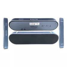 Caixa De Som Speaker Bluetooch 2 Falantes 6w Cinza Metálico