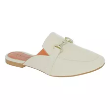 Sapatilha Mule Bico Quadrado Rasteira Moda Feminino