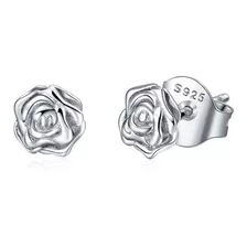 Aretes Pendientes Para Mujer Rosas Fabricados En Plata 925