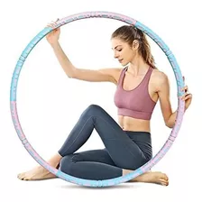 1 Aro De Fitness Ajustable Y Desmontable Con Peso Hula Hoop