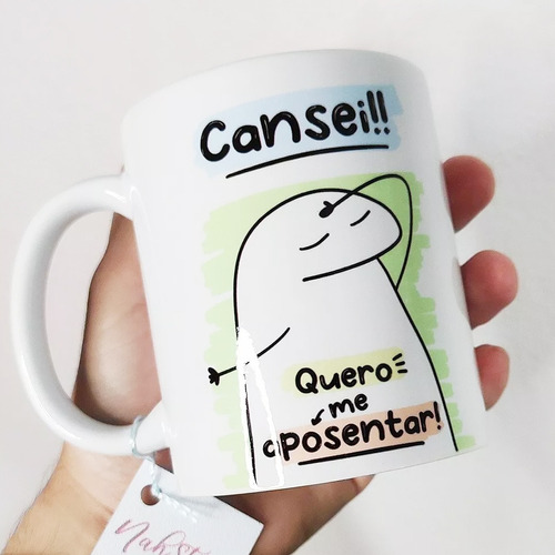 Caneca Flork Meme Bentô Divertida - Cansei