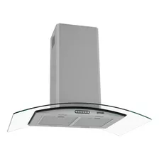 Coifa Depurador 90cm Ilha Vidro Curvo Inox Cozinha 220v