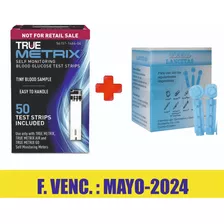 Tiras Reactivas True Metrix X 50 Unid. + Lancetas X100 Und