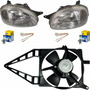 Faros Rayados Moto Ventilador Y Foco Chevy Joy 1.4 94-03