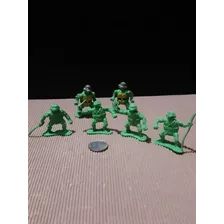 Tortugas Ninjas Miniaturas/ Lote 6 Figurines Vintage