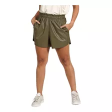 Short Engomado Eco Cuero Elastizado Talles Grandes Especial