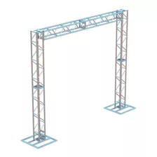 Treliças Kit Trave Box Truss Q25 Aço 3 X 3m Armatic