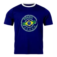 Camiseta Futebol Infantil Camisa Brasil 5 Estrelas 2022