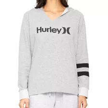 Moletom Fem Sleeves Hurley - Cinza Mescla - 736622l