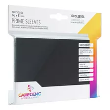 Gamegenic: Prime Sleeves (preto) 100 Unidades 64 X 89mm