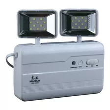 Luminária De Emergência 600 Lumens Aprovado Bombeiro 2 Farol Cor Branco 110v/220v